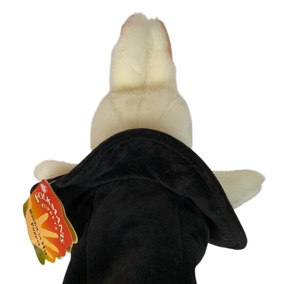 Folkmanis Rabbit In Hat Hand Puppet Plush Interactive Learning Toy Pretend Play - Picture 3 of 8